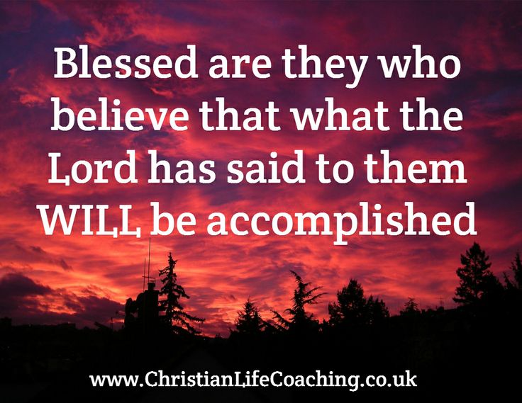 Blessed are they who...